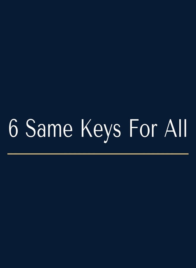 Xpert Multipurpose Round - Set of 4 Locks (6 Same Keys for All Locks) - Used for Drawer Lock with Master Key and Cupboard Lock (Furniture Lock) Made of Zinc - Image 2